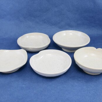陶器 豆皿・豆鉢５点セット（m-01）の画像