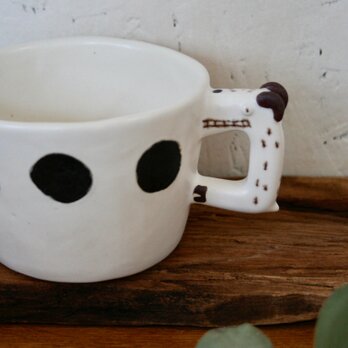 ヤギのマグカップ（ドット模様）