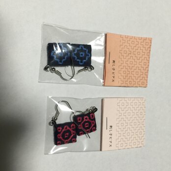 刺し子ピアス「Komegu様専用作品」の画像