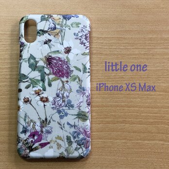 【リバティ生地】ワイルド・フラワーズグレー iPhone XS Maxの画像