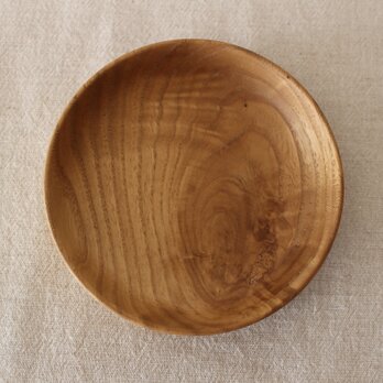栗の木の豆皿の画像