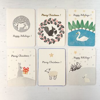 seasonal mini message card  (2枚組)の画像