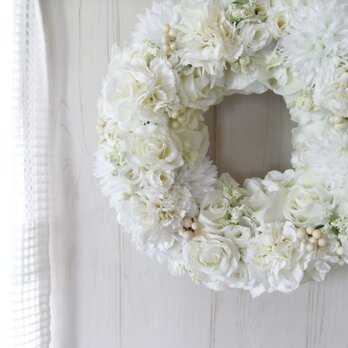 flower wreath-une-の画像