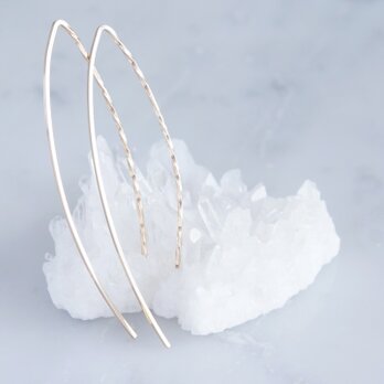 【Minimalism】14KGF Earrings,Spiral-B-の画像