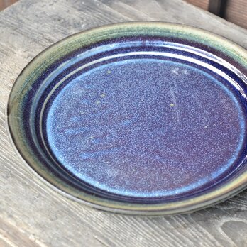 青釉　9寸皿の画像