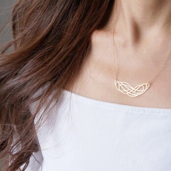 【Israel】14KGF Necklace,Abstract-002-　の画像