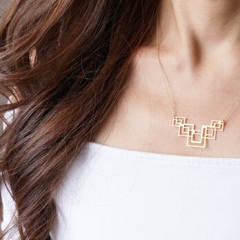 【Israel】14KGF Necklace,Abstract-004-　の画像