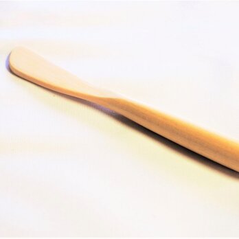 木製バターナイフ　ハードメープル　先丸刃デザインの画像