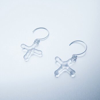 Cross Earring / SV925の画像