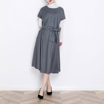 16色展開 リボン付き　ゆったり フレアワンピース☆オーダーメイド可