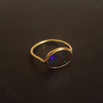 【k14】1点物 ボルダーオパール  リング #15
