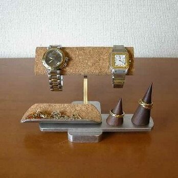 成人のお祝いの腕時計とともに腕時計スタンドを！　だ円パイプ　腕時計、リングアクセサリー収納スタンド　の画像