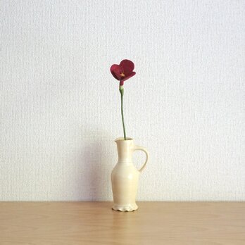 お花のオブジェ（赤い葡萄酒色）の画像