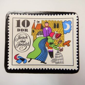 旧東ドイツ  童話切手ブローチ4600の画像