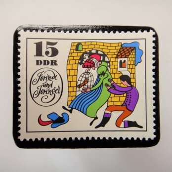 旧東ドイツ  童話切手ブローチ4601の画像