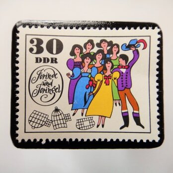 旧東ドイツ  童話切手ブローチ4603の画像