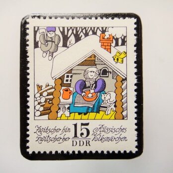 旧東ドイツ  童話切手ブローチ4611の画像