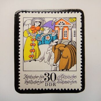 旧東ドイツ  童話切手ブローチ4613の画像