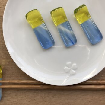 月と湖のお箸置き（4客）