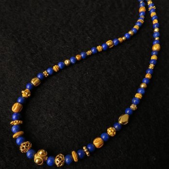 K18 Lapis lazuli・Gold beads Ｎｅｃｋｌａｃｅ 2の画像