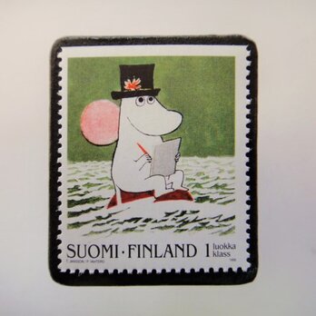 フィンランド　童話切手ブローチ4675の画像