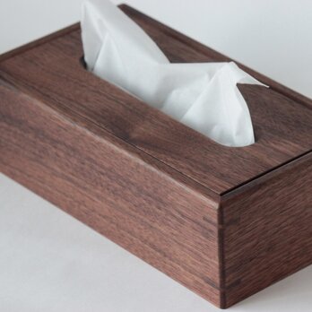 ウォールナット　ティッシュボックス2