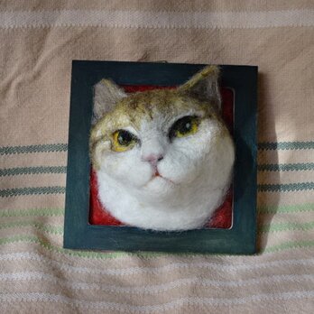 猫の肖像画　茶白の画像
