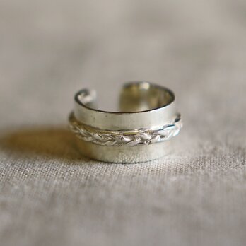 Braid silver ring (三つ編み)の画像
