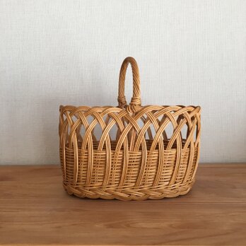 つるかけ編みのトートかごバッグ