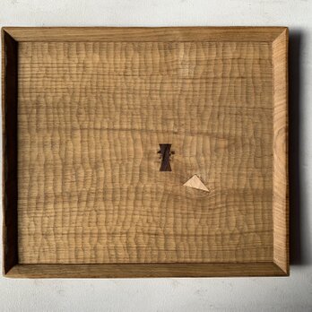 クリの木の角盆