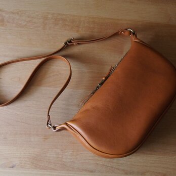 fastener shoulder bag（brandy） - ファスナーショルダーバッグ（ブランデー）の画像