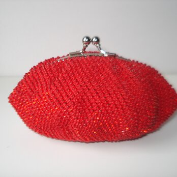 Beaded Purse --Shiny Red--の画像