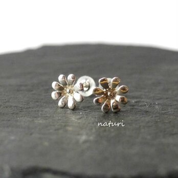 【fleur】sv925 flower pierce Ⅳ (2pcs)の画像