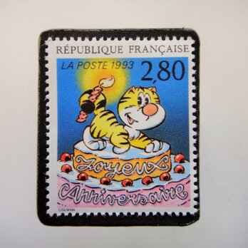 フランス　漫画切手ブローチ　4709の画像