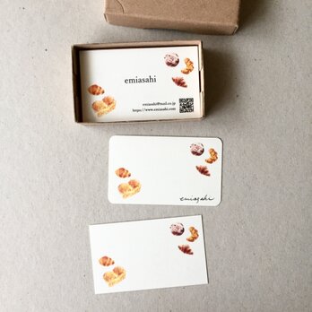 パンの名刺 ショップカード メッセージカード 50枚の画像