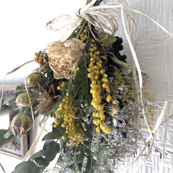 Mimosa Peony Bouquet  Lサイズの画像