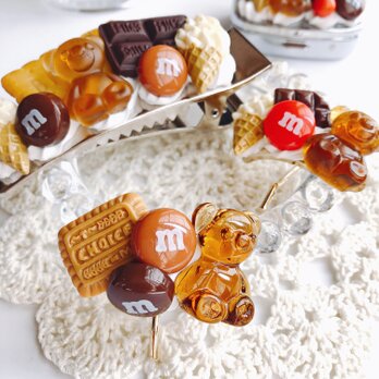 お菓子のポニーフック chocolate フェイクスイーツ スイーツデコの画像