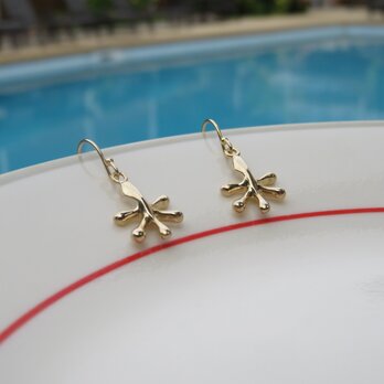 Gekko gold finger pierce "ゲッコーの手のピアス"の画像