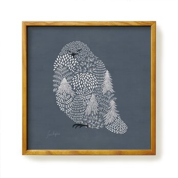 Poster + Frame 30 / Fluffy Snow owlの画像