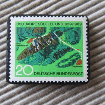 ドイツ　切手ブローチ　4737の画像
