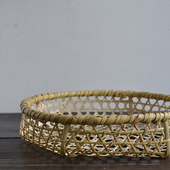根曲がり竹皿かご（丸_小）