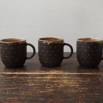 黒ドット　でかマグ