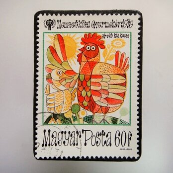 ハンガリー　童話切手ブローチ4833の画像
