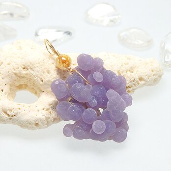 ～葡萄のような形が面白い～　グレープカルセドニーのペンダント　3　ｋ14GFの画像