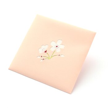 【切り絵のぽち袋】　桜（大サイズ）　２枚セットの画像