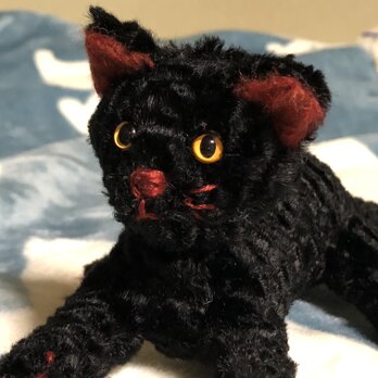 黒猫キーホルダーの画像