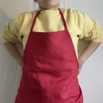 リネンのエプロン/long