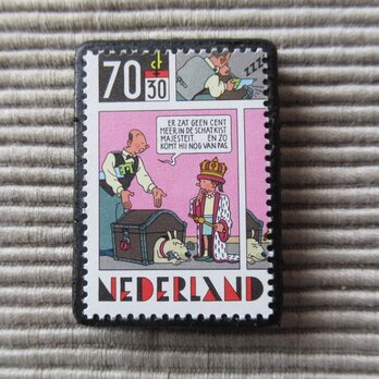 オランダ　漫画切手ブローチ　4882の画像