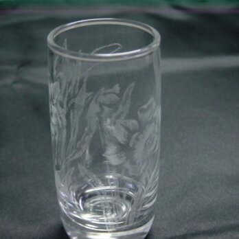 グラスリッツエン　　冷酒グラス　　水仙画の画像