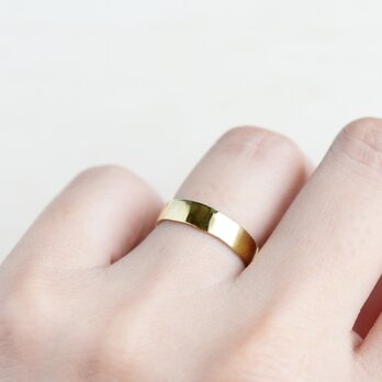 【真鍮・リング】ヴィンテージな指輪・平 4mmの画像
